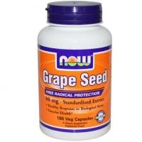 ราคา ขายอาหารเสริม grape seed Now Foods, Grape Seed, Standardized Extract, 180 Vcaps (207)