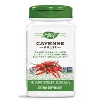 ราคา สารสกัดพริก Nature's Way Cayenne 40,000 SHU Potency, 180 Vegetarian Capsules by Nature's Way (3803)