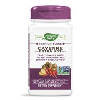 ราคา สารสกัดพริก Nature's Way Cayenne Extra Hot 100, 000 HU Potency, 100 Vcaps by Nature's Way (3802)