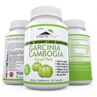 ราคา ขายอาหารเสริมลดน้ำหนัก Earthwell Natural Weight Loss Supplement Garcina Cambogia Extract 500mg with 60% HCA 60 Capsules (309)