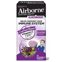 ราคา จำหน่าย Elderberry Extract + Vitamin C - Airborne Chewable Tablets by Airborne (3902)
