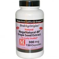 ราคา อาหารเสริม เมล็ดองุ่น Healthy Origins, MegaNatural-BP Grape Seed Extract, 300 mg, 150 Capsules (206)