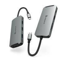 ราคา ฮับ CASA HUB A08 USB-C 3.1 8 Port Hub สี Grey (4710343470373)