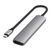 ราคา อะแดปเตอร์มัลติพอร์ต 6 in 1 USB-C Slim Multiport Adapter - Space Grey (810086361755)
