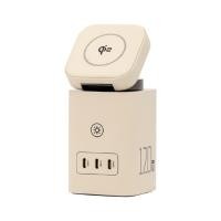 ราคา แท่นชาร์จไร้สาย 120W GaN Desktop MagStation Changer Light-Pink (6902957545266)