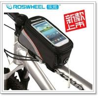 ราคา กระเป๋าใส่โทรศัพท์คาดเฟรม Roswheel Bicycle Front Top Tube Frame Bag Touch Screen Waterproof Storage Pack inches (L) , 12496 (29)