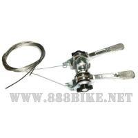 ราคา มือเกียร์อลูมิเนียม พร้อมสายเกียร์ Retro shifter clamped ใส่คอจุ่มวินเทจ (3667)