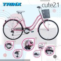 ราคา จักรยานแม่บ้าน TRINX CUTE2.1 เฟรมเหล็ก 7 สปีดชิมาโน่, TRINX MY2020 (4396)