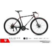 ราคา จักรยานไฮบริด MAXIMUS SKYRIDE 700C เฟรมเหล็ก Hiten 21 สปีด (6215)