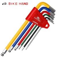 ราคา ชุดหกเหลี่ยม BIKE HAND Hex Key Set MTB Road Bike Repair Tool Kit Service Wrench Colorful 6 PCS,YC-613-6C (7465)