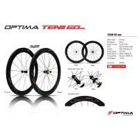 ราคา ล้อคาร์บอนเสือหมอบ Optima TEAM 60 ล้อเสือหมอบคาร์บอน-ไฟเบอร์ ขอบสูง 50มม. ขอบงัด ขอบเบรคคาร์บอน หนัก 1470 กรัม (10222)
