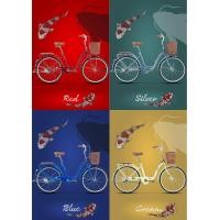 ราคา จักรยานแม่บ้าน Tiger hokkaido City bike รุ่น ฮอกไกโด ล้อ 24 นิ้ว พร้อมตะกร้าวินเทจ ไม่มีเกียร์ 2019 (10771)