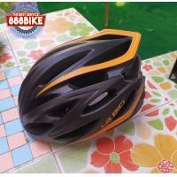 ราคา LABICI หมวกจักรยาน LA BICI ,HMM8 LED (ไฟเลด) In-Mold, Made in Taiwan ดำส้ม มีไฟ (10885)
