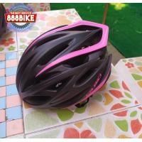 ราคา LABICI หมวกจักรยาน LA BICI ,HMM8 LED (ไฟเลด) In-Mold, Made in Taiwan ดำชมพู มีไฟ (10889)