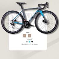 ราคา จักรยานเสือหมอบ TRINX RAPID 2.1 DISC เฟรมคาร์บอน เกียร์ 2*11 speed 105 SHIMANO 700C (เบรคน้ำมัน) 2021-2022 (12231)