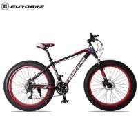 ราคา จักรยานล้อโต EUROBIKE FT-X6 FAT BIKE เฟรมอลู 3*7 สปีด ดิสเบรคสาย ดุมแบร์ริ่ง ล้อ 26x4.0 ปี 2021 (4086)