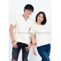 ราคา XL เสื้อยืด สีครีม คอกลมแขนสั้น Size XL แขนสั้น (12)