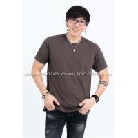 ราคา L เสื้อยืด สีเทาเข้ม คอกลม แขนสั้น Size L (53)
