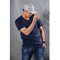 ราคา 2XL เสื้อยืด สีกรมท่า คอวี แขนสั้น Size 2XL (279)