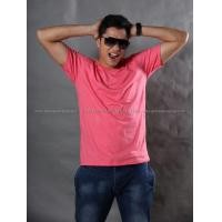 ราคา 2XL เสื้อยืด สีชมพู Sweety คอวี แขนสั้น Size 2XL (329)