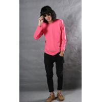ราคา เสื้อยืด สีชมพู Sweety คอกลม แขนยาว Size S (403)