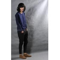 ราคา เสื้อยืด สีกรมท่า คอกลม แขนยาว Size XL (473)