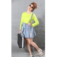 ราคา เสื้อยืด สีเขียวมะนาว คอกลม แขนยาว Size L (538)