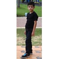 ราคา เสื้อยืดเด็ก สีดำ คอกลม แขนสั้น Size XL (632)