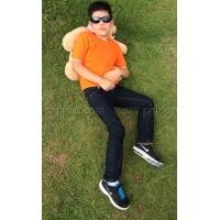 ราคา เสื้อยืดเด็ก สีส้ม คอกลม แขนสั้น Size M (654)