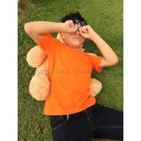 ราคา เสื้อยืดเด็ก สีส้ม คอกลม แขนสั้น Size L (655)