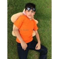 ราคา เสื้อยืดเด็ก สีส้ม คอกลม แขนสั้น Size XL (656)