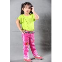 ราคา เสื้อยืดเด็ก สีเขียวมะนาว คอกลม แขนสั้น Size L (691)