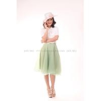 ราคา เสื้อโปโล สีขาว TK Premium แขนสั้น ทรงตรง Size SS (1090)