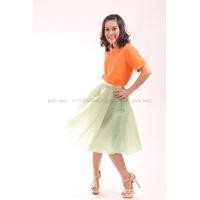 ราคา เสื้อโปโล สีส้ม TK Premium แขนสั้น ทรงตรง Size SS (1097)