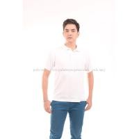ราคา เสื้อโปโล สีขาว TK Premium แขนสั้น ทรงตรง Size L (1104)