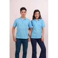 ราคา เสื้อโปโล สีฟ้าอ่อน TK Premium แขนสั้น ทรงตรง Size 2XL (1127)