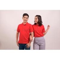 ราคา เสื้อโปโล สีแดง TK Premium แขนสั้น ทรงตรง Size 2XL (1162)