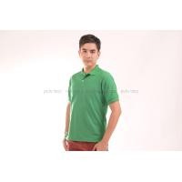 ราคา เสื้อโปโล สีเขียวใบไม้ TK Premium แขนสั้น ทรงตรง Size L (1174)
