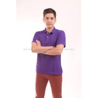 ราคา เสื้อโปโล สีม่วง TK Premium แขนสั้น ทรงตรง Size L (1181)