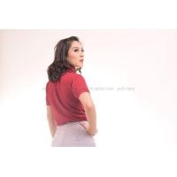 ราคา เสื้อโปโล สีเลือดหมู TK Premium แขนสั้น ทรงเว้า (หญิง) Size 3XL (1362)