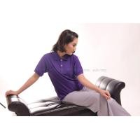 ราคา เสื้อโปโล สีม่วง TK Premium แขนสั้น ทรงเว้า (หญิง) Size M (1371)