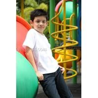 ราคา เสื้อยืดเด็ก สีขาว คอกลม แขนสั้น Size L (1540)