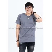 ราคา L เสื้อยืด สีเทาอ่อน คอกลม แขนสั้น Size L (1558)