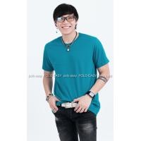 ราคา L เสื้อยืด สีเขียวหยก คอกลม แขนสั้น Size L (1719)