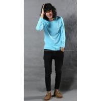 ราคา เสื้อยืด สีฟ้าอ่อน คอกลม แขนยาว Size XL (1973)