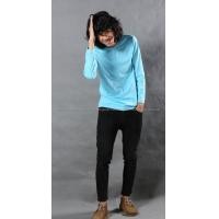 ราคา เสื้อยืด สีฟ้าอ่อน คอกลม แขนยาว Size 3XL (1975)