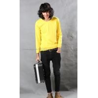 ราคา เสื้อยืด สีเหลือง คอกลม แขนยาว Size XL (2001)