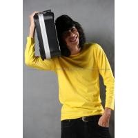 ราคา เสื้อยืด สีเหลือง คอกลม แขนยาว Size 3XL (2003)