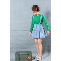 ราคา เสื้อยืด สีเขียวใบไม้ คอกลม แขนยาว Size S (2082)