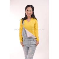 ราคา เสื้อยืด สีเหลือง คอวี แขนยาว Size M (2188)